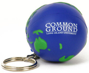 Promotional Key Chains: Earth Stress Ball Keychains